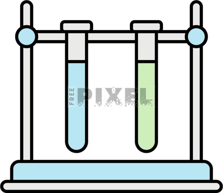 Test Tube Icon Blue
