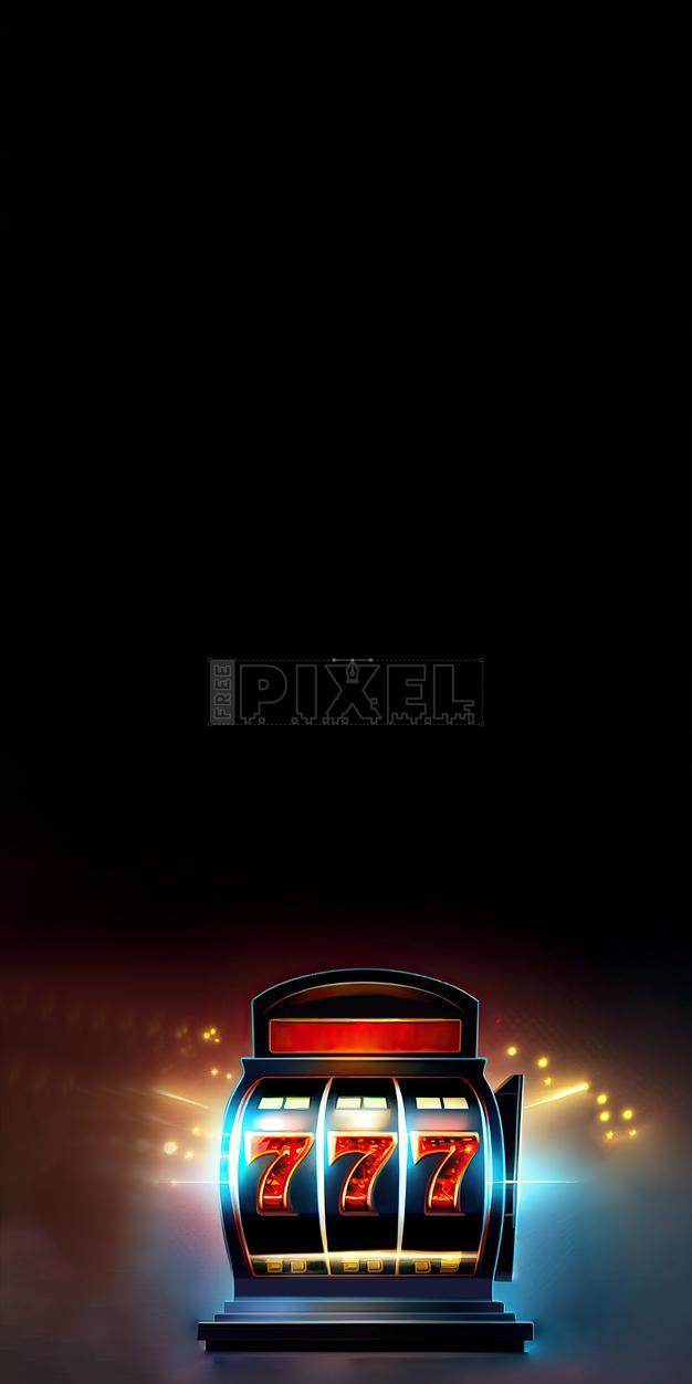 Free Illustrations - Neon Lighting Casino Slot Machine With Winning  Combination Of Triple Seven. Casino Games Concept. Vertical Banner Design  And Copy Space. Generative AI Technology. | FreePixel.com