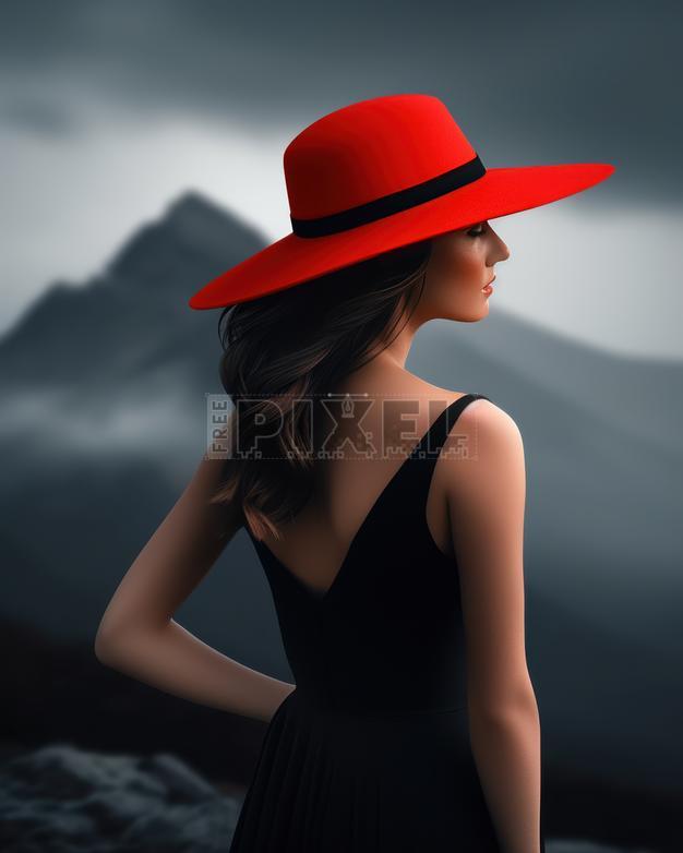 black dress red hat Red Hat with Black Boots Outfits For Women (15 ideas & outfits)