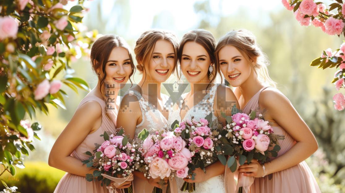 Bridesmaids - Free Photos, Vectors, Icons, Graphics, Illustrations, 3D  graphics, and Photoshop PSD, Generative AI Images for Personal and  Commercial Use | FreePixel
