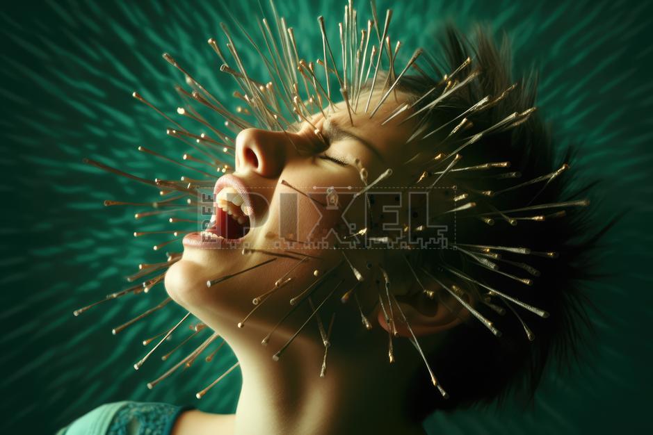 Woman Screaming In Pain