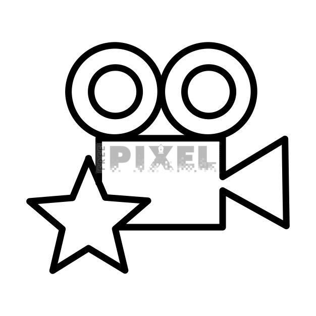 Film Camera Simple Drawing