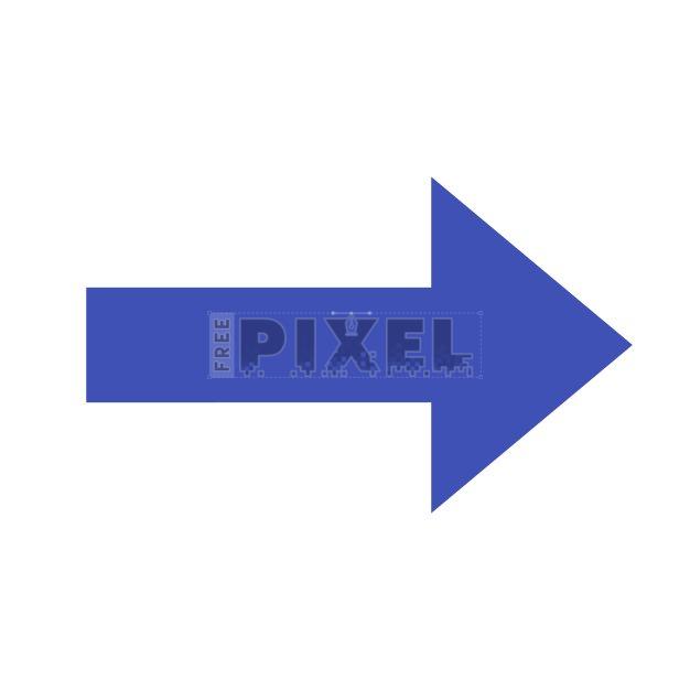 Blue Right Arrow Svg