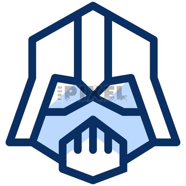 darth vader helmet icon Decal Vinyl Sticker Auto Car Truck Wall Laptop | Black Darth Vader Thin Line Icon.
