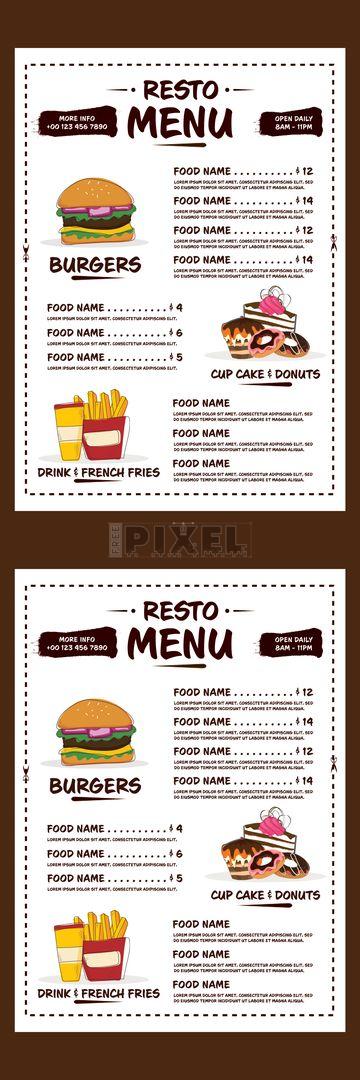 Free Templates - Editable PSD Template | Restaurant Menu Card Design ...