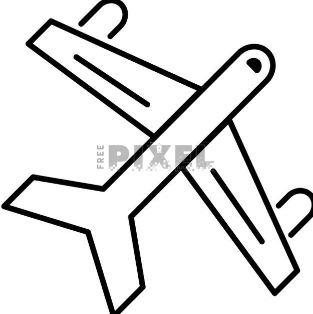Simple Airplane Vector