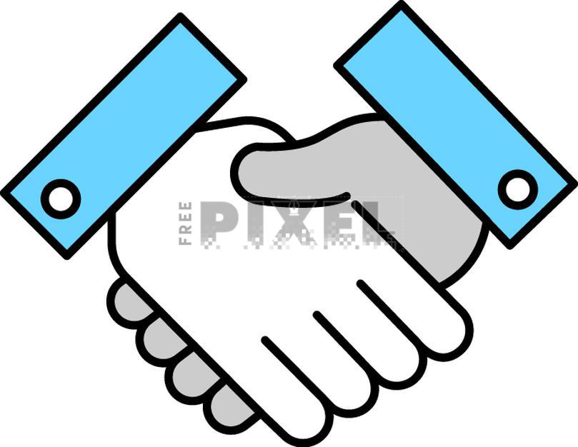 Handshake Illustrator Graphic