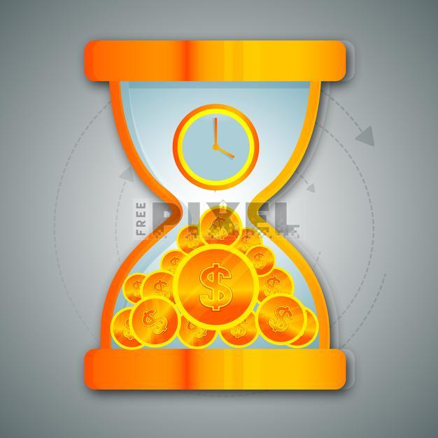 Time Is Money Hourglass