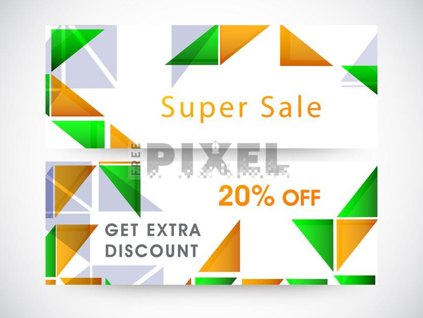 Triangle Banner Vector Free
