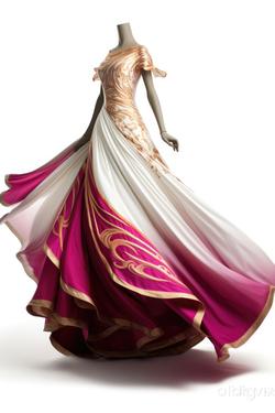 slim fit dress slacks Ball Gown Quinceanera Dress with Tulle Cape main image 1