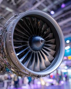 Similar Images Like A Jet Engine On Display, With A Large Fan Visible ...